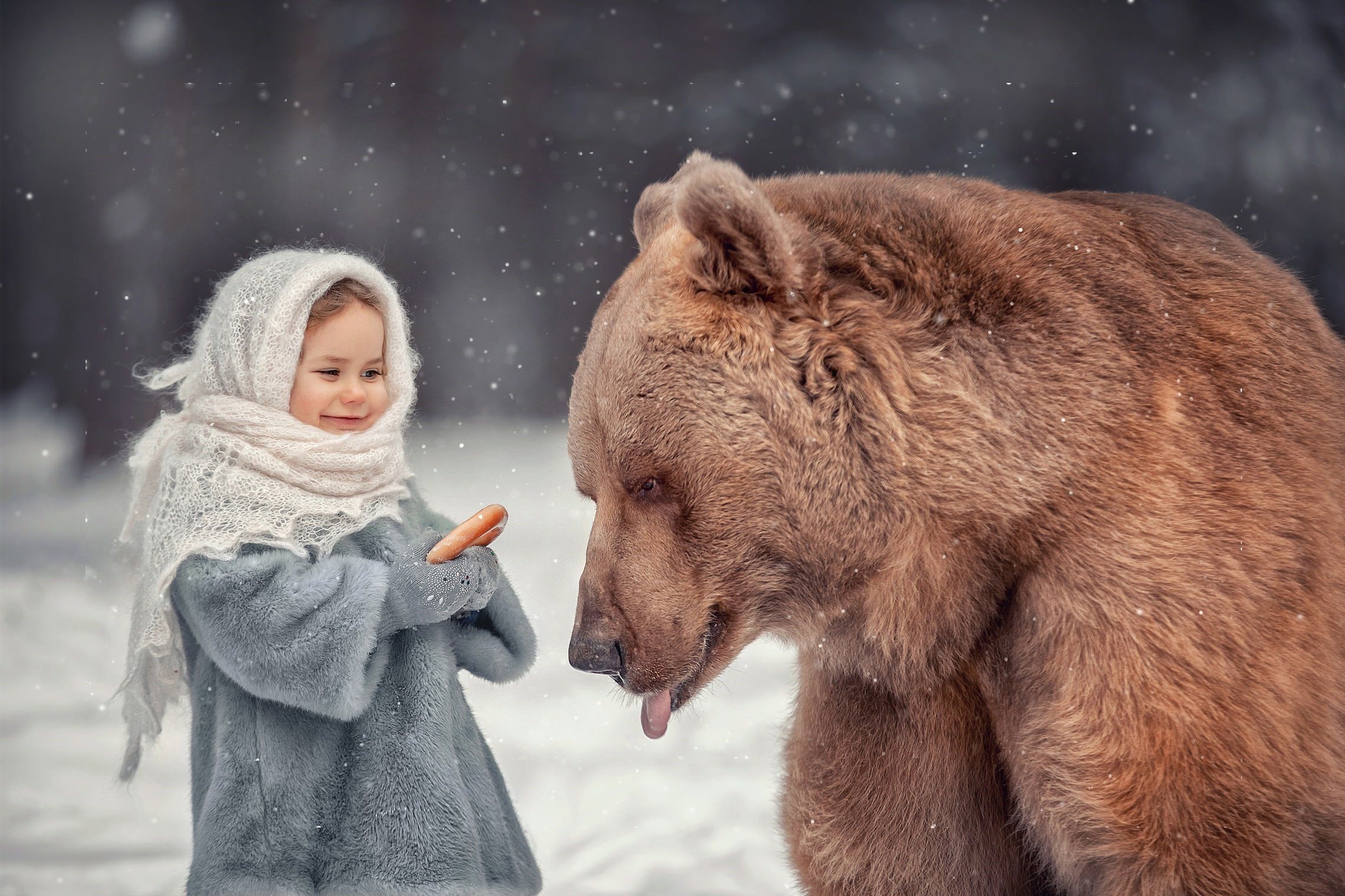 Фото медведей с детьми