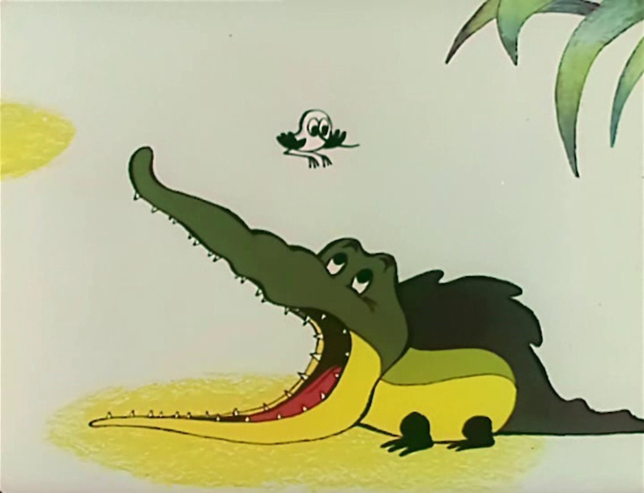 Крокодил и птичка Тари симбиоз