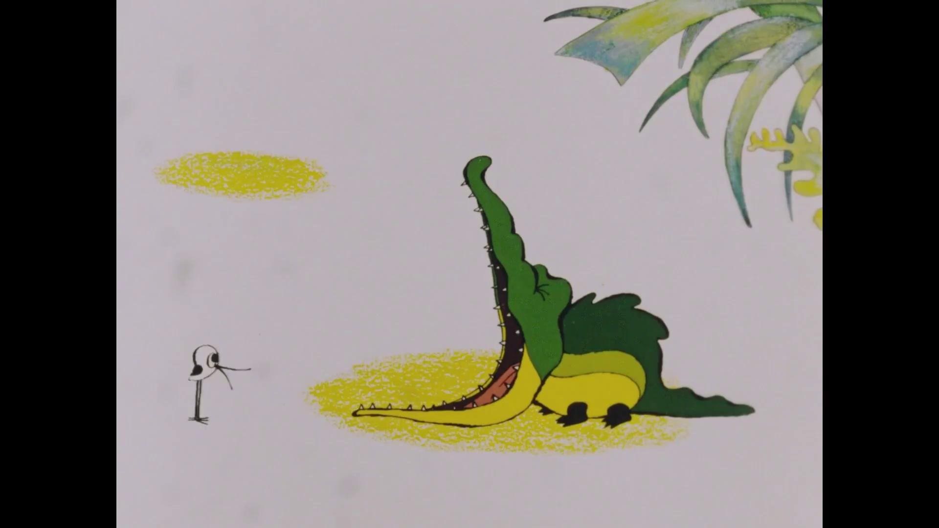Про крокодила и птичку. Союзмультфильм 1976 птичка Тари. Птичка Тари Тари Тари. Крокодил и птичка Тари.