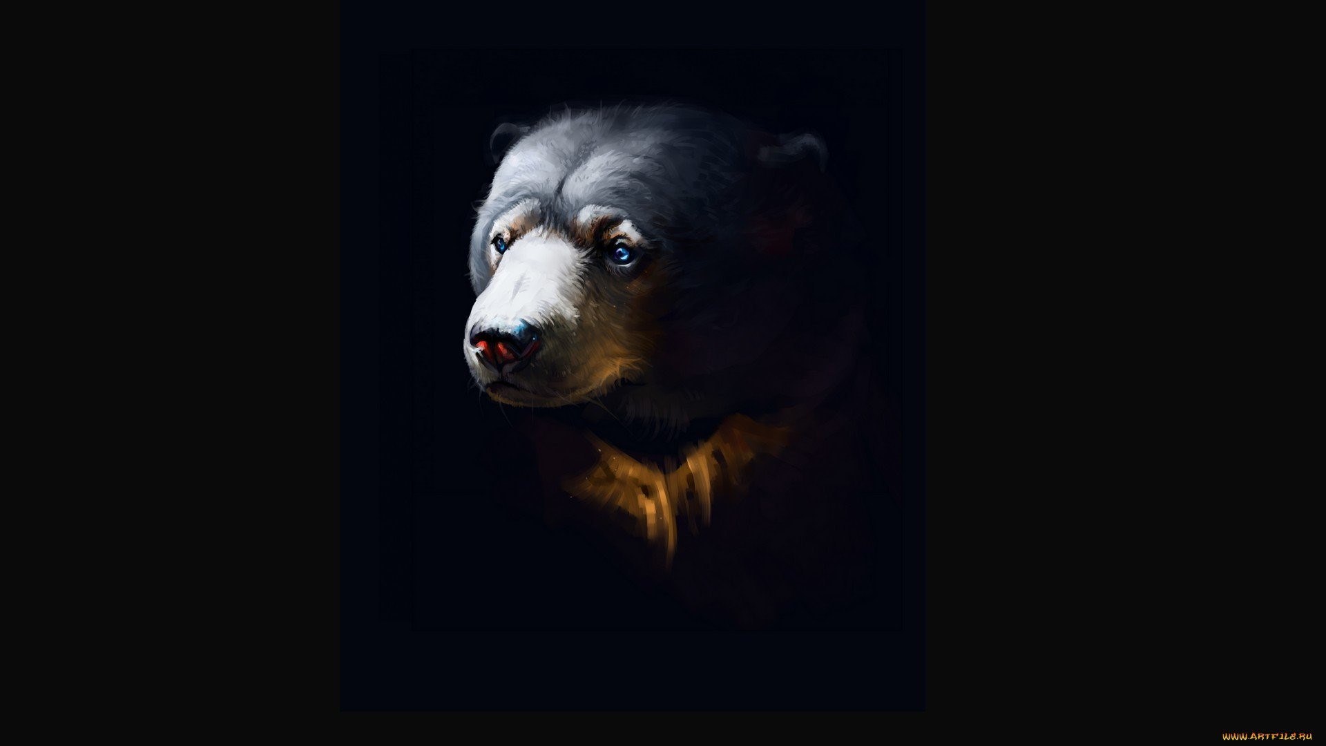 Медведь на черном фоне. Медведь арт. Медведь на темном фоне. Медведь рисунок.